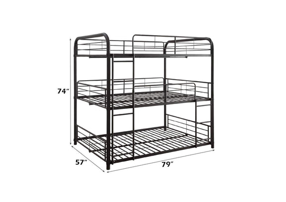 37330 Cairo Triple Full Bunk Bed