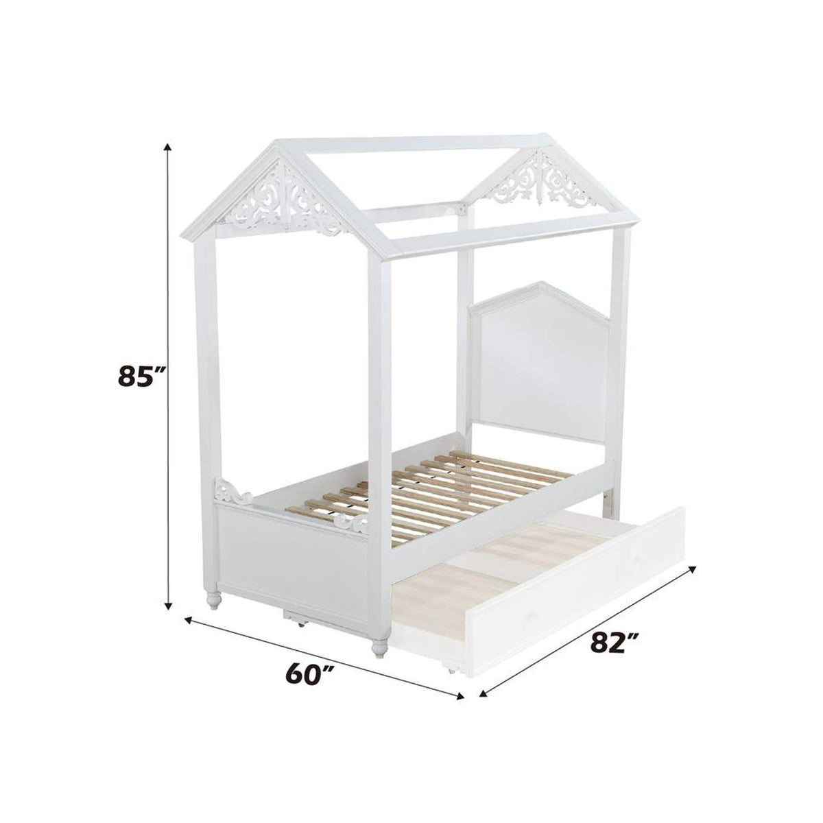 37350T Rapunzel Twin Bed