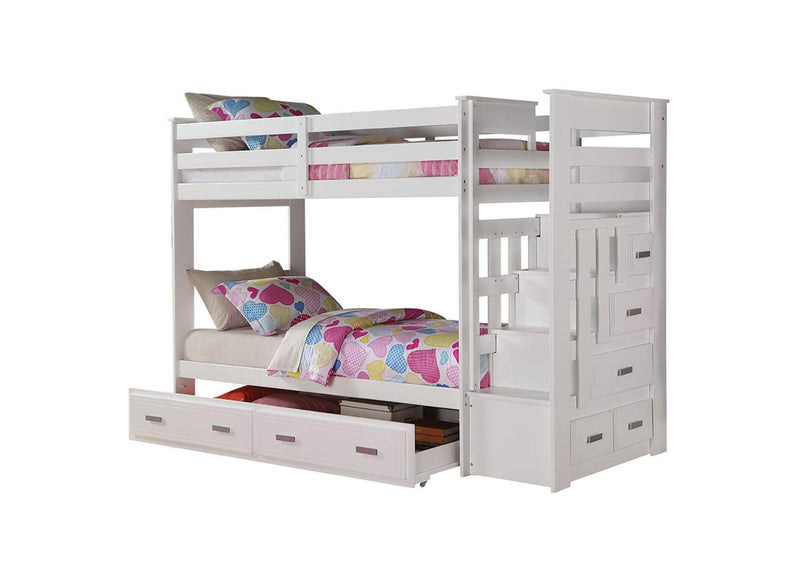 37370 Allentown Twin-Twin Bunk Bed with Trundle and Storage