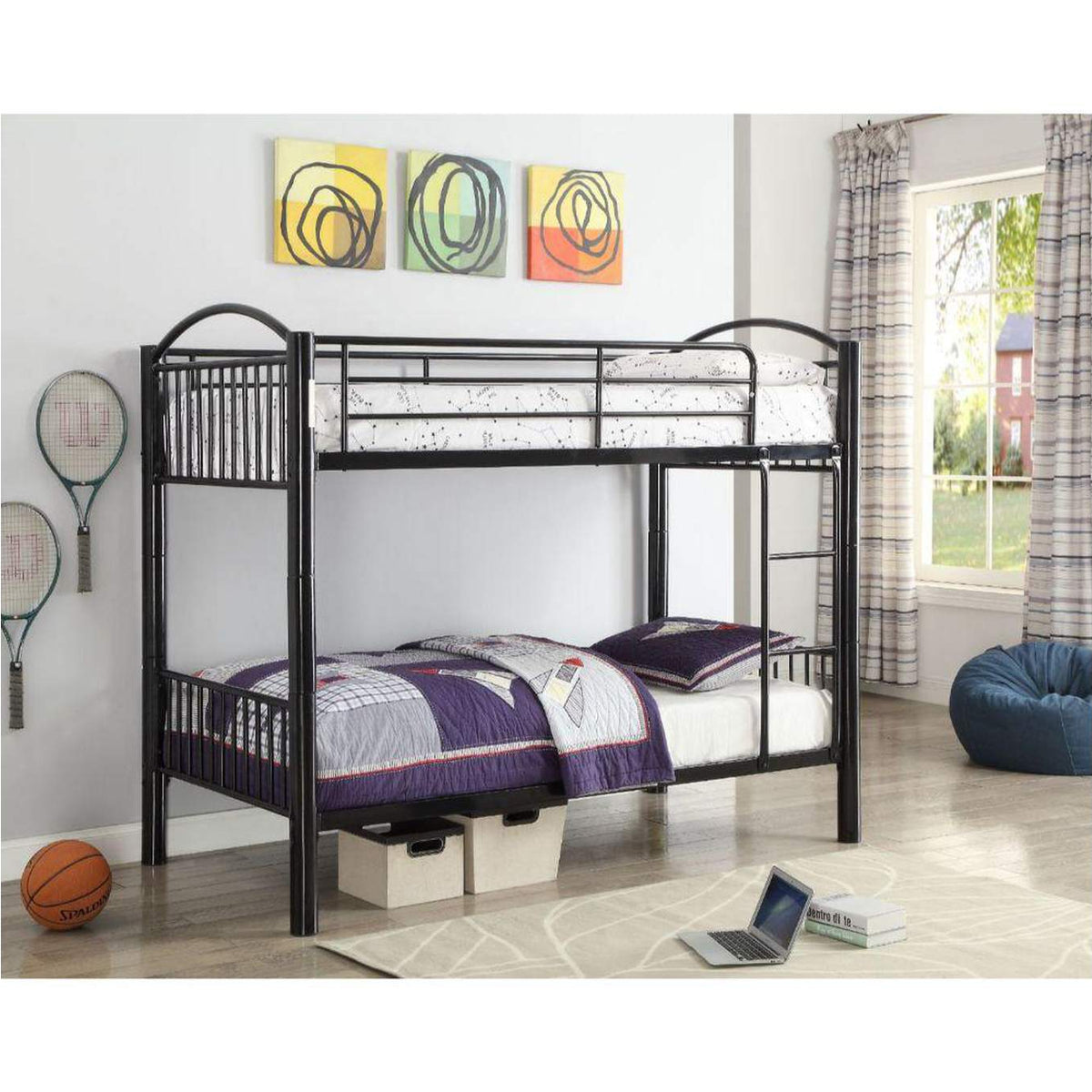 37385BK Cayelynn Twin-Twin Bunk Bed