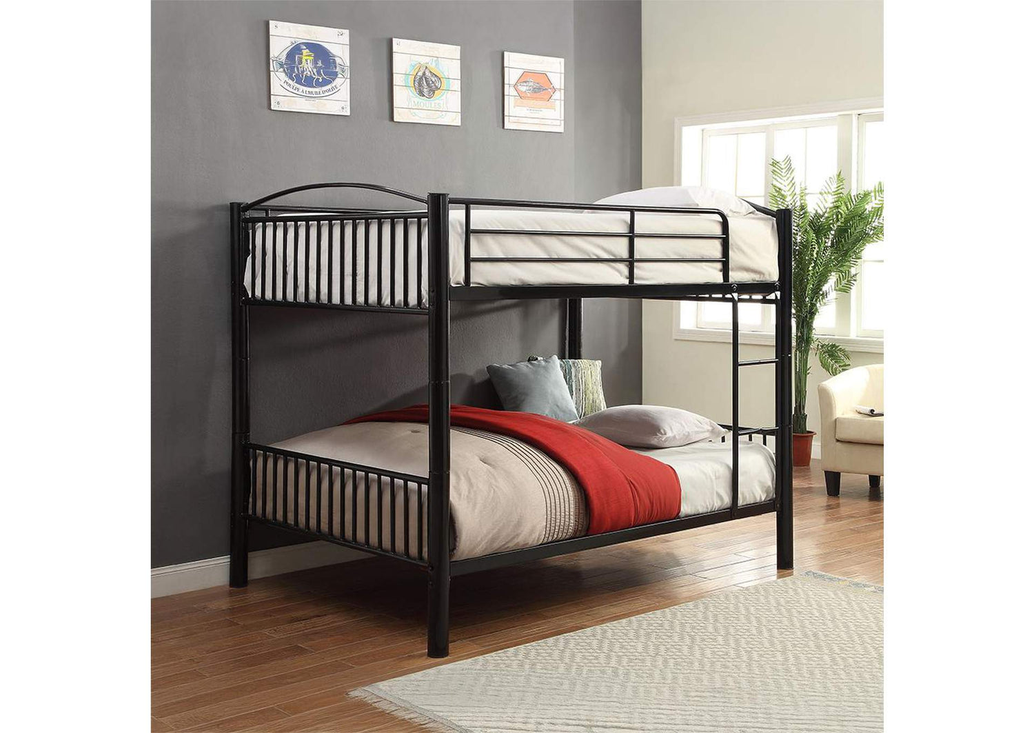37390BK Cayelynn Full-Full Bunk Bed