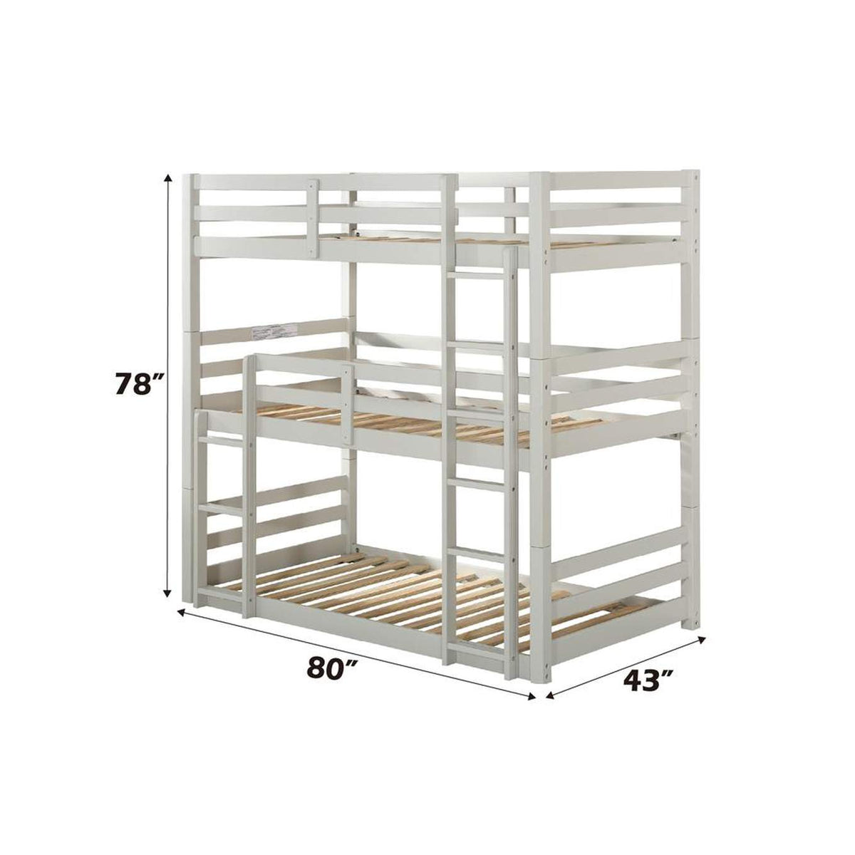 37420 Ronnie Triple Twin Bunk Bed