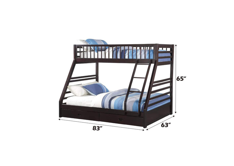 37425 Jason Twin XL-Queen Bunk Bed with Storage