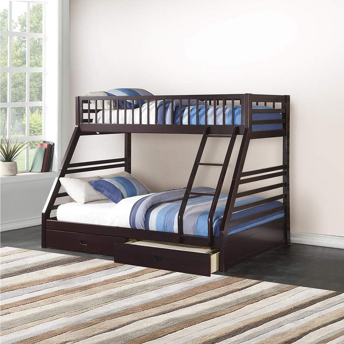 37425 Jason Twin XL-Queen Bunk Bed with Storage