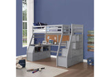 37445 Jason Ii Twin Loft Bed with Storage