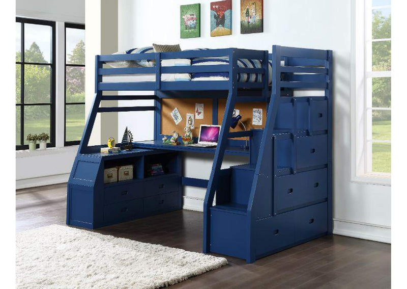 37455 Jason Ii Twin Loft Bed with Storage