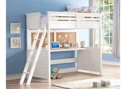 37670 Lacey Twin Loft Bed with Desk