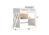 37670 Lacey Twin Loft Bed with Desk