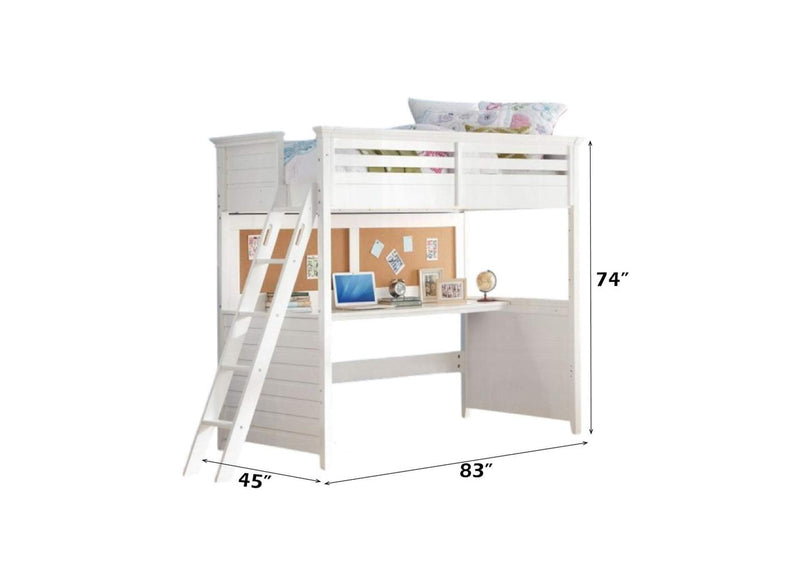 37670 Lacey Twin Loft Bed with Desk