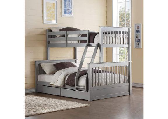 37755 Haley Ii Twin-Full Bunk Bed with Storage