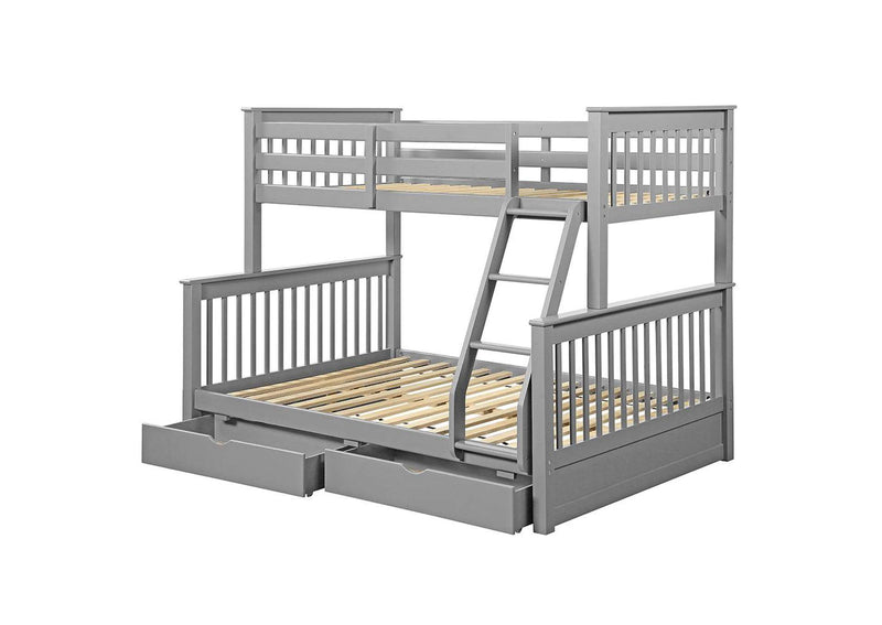 37755 Haley Ii Twin-Full Bunk Bed with Storage