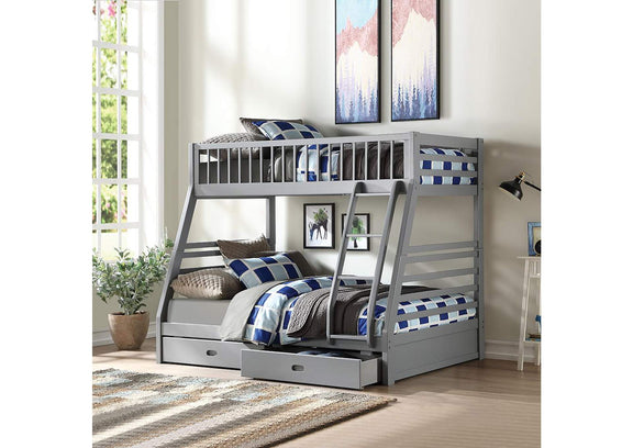 37840 Jason Twin-Full Bunk Bed with Storage