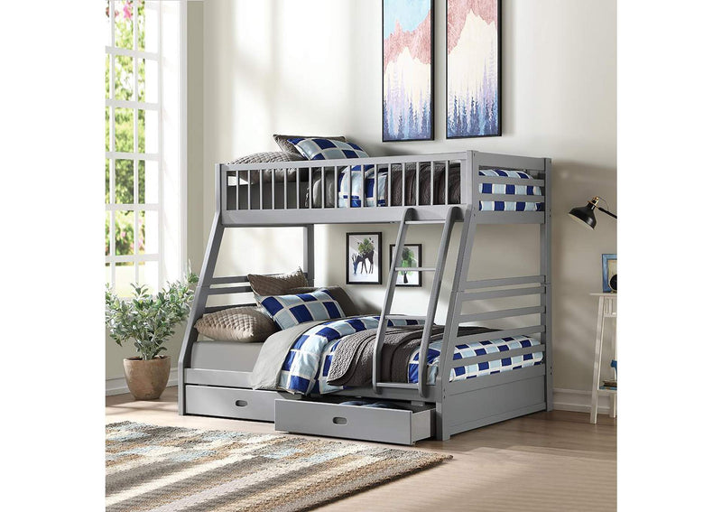 37840 Jason Twin-Full Bunk Bed with Storage