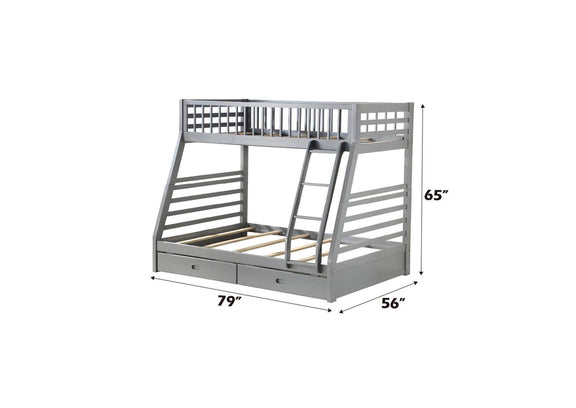 37840 Jason Twin-Full Bunk Bed with Storage
