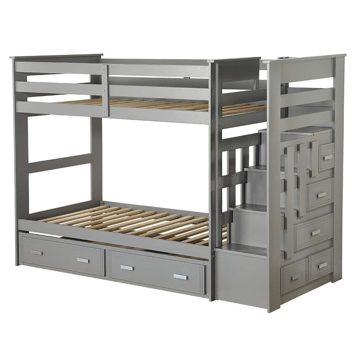 37870 Allentown Twin-Twin Bunk Bed with Trundle and Storage