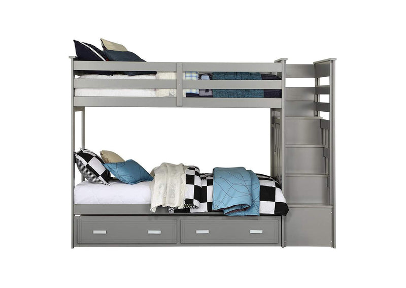 37870 Allentown Twin-Twin Bunk Bed with Trundle and Storage