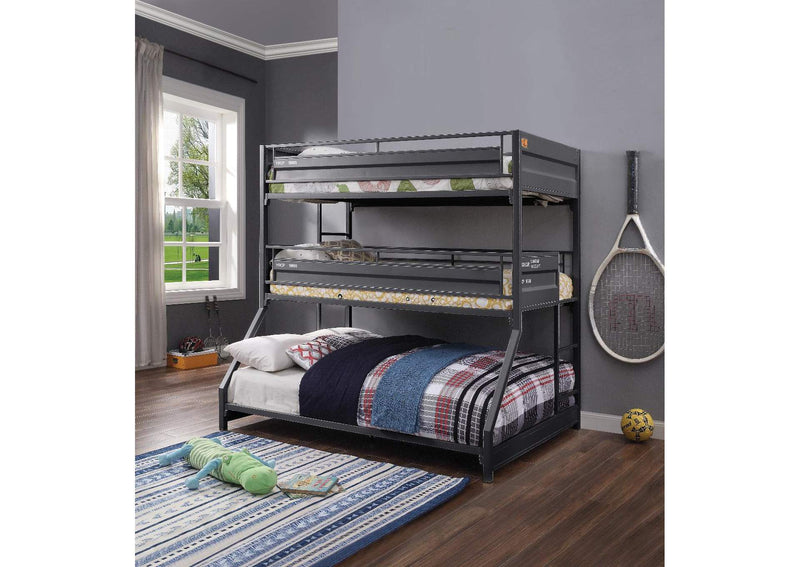 37995 Cargo Twin-Twin-Full Bunk Bed