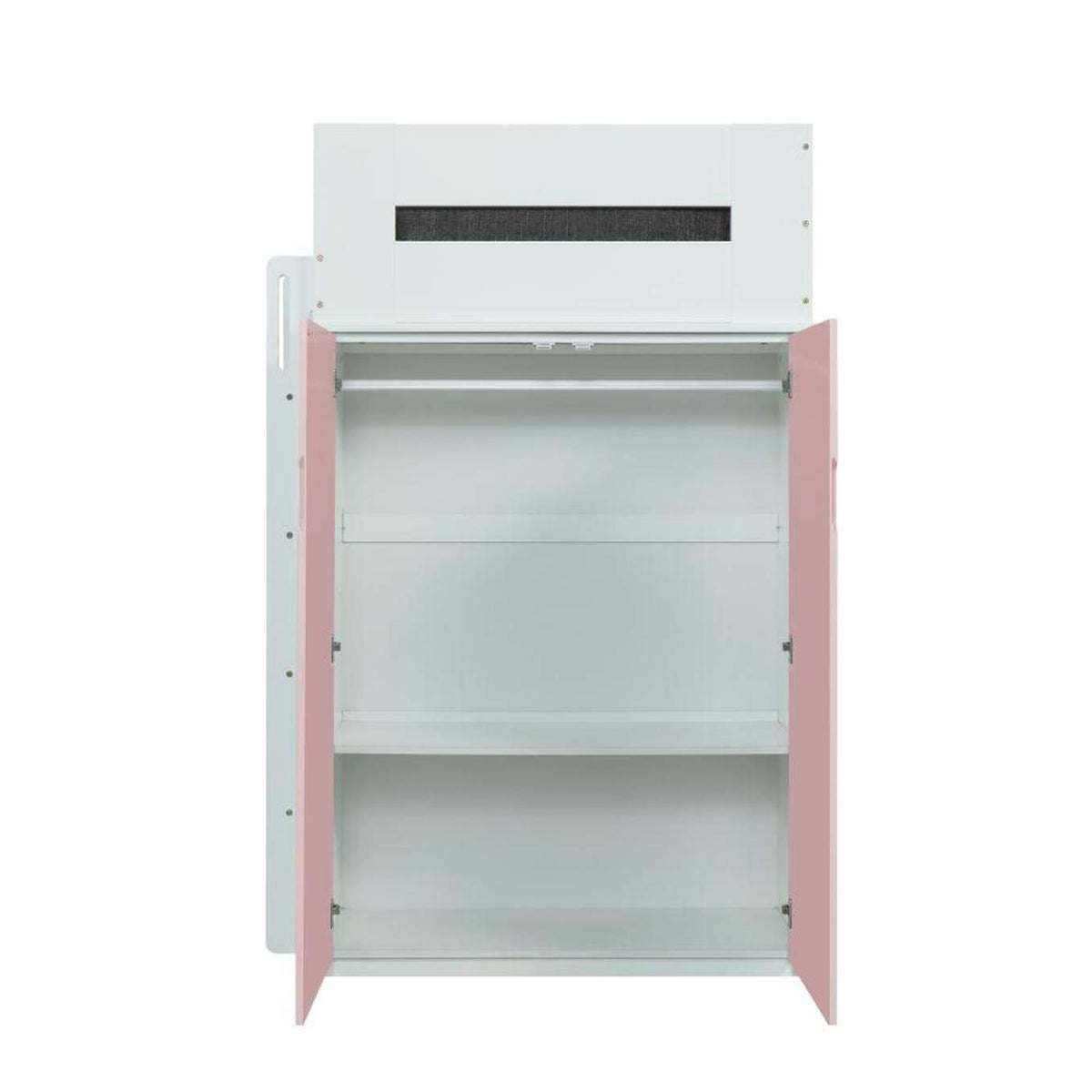 38040 Nerice Twin Loft Bed with Desk and Wardrobe