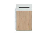 38055 Nerice Twin Loft Bed with Desk and Wardrobe