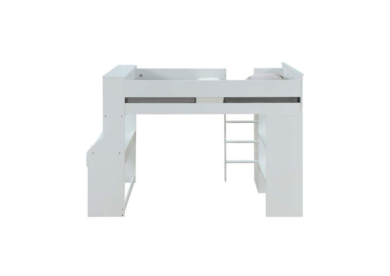 38060 Ragna Twin Loft Bed with Desk and Wardrobe