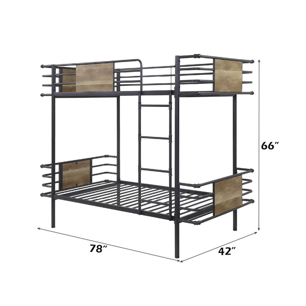 38130 Deliz Twin-Twin Bunk Bed