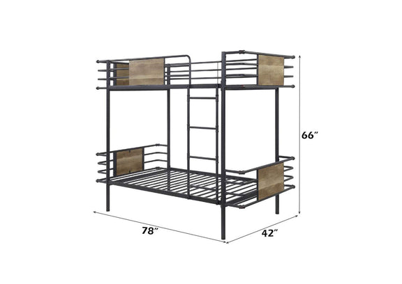 38130 Deliz Twin-Twin Bunk Bed