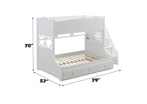 38150 Meyer Twin-Full Bunk Bed with Storage