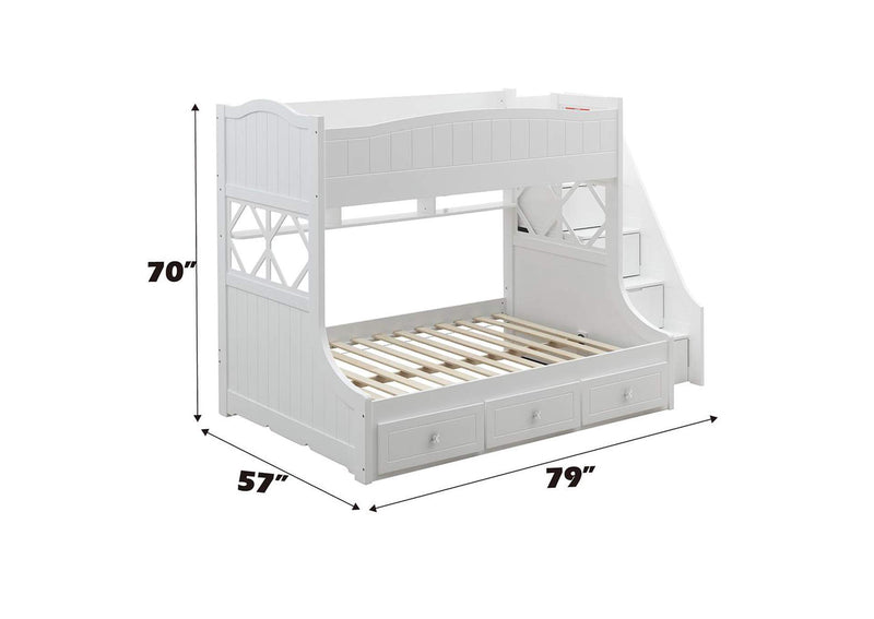 38150 Meyer Twin-Full Bunk Bed with Storage
