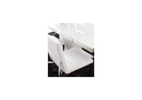1AA466M Amalfi Metal Back Chair In White Leather (Set of 2)