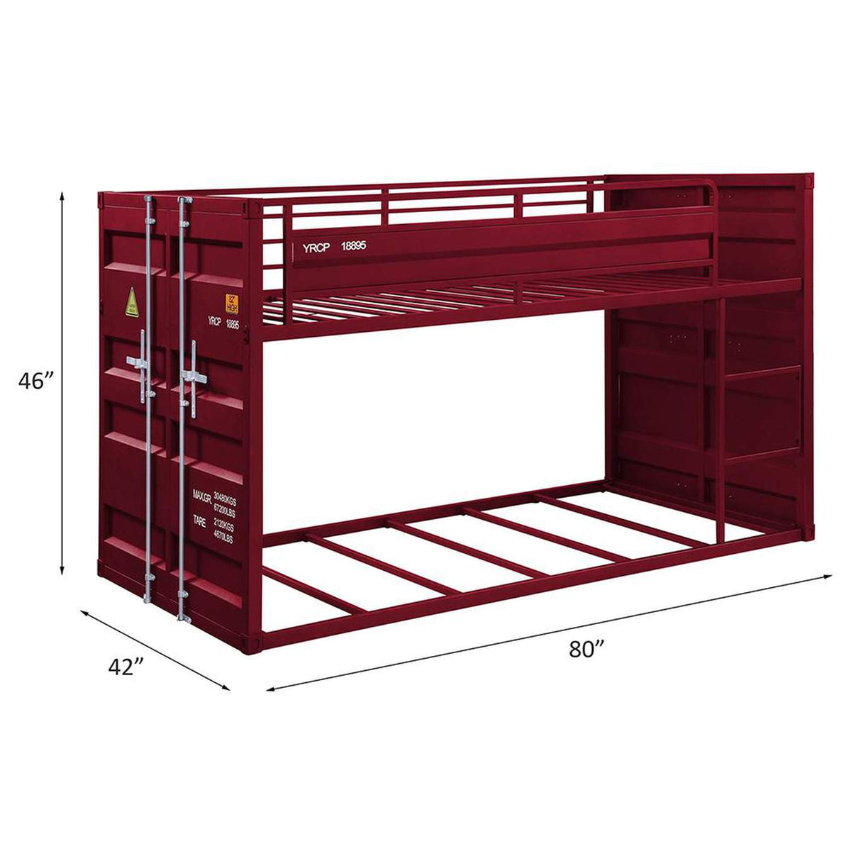 38280 Cargo Twin-Twin Bunk Bed