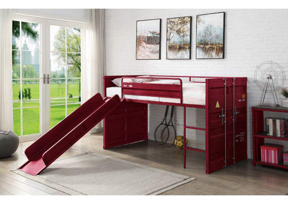 38300 Cargo Twin Loft Bed with Slide