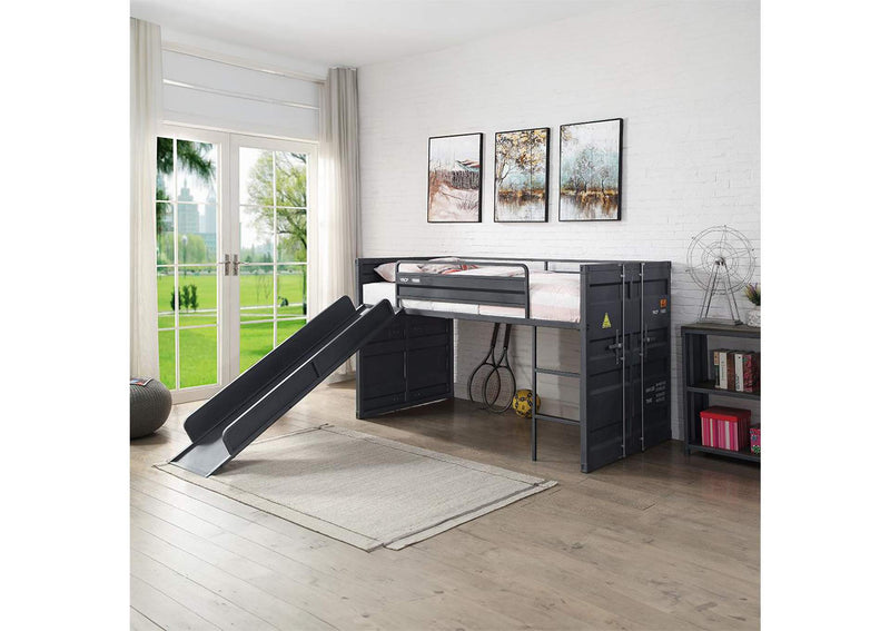 38305 Cargo Twin Loft Bed with Slide