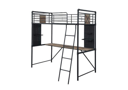 38310 Cordelia Twin Loft Bed with Desk