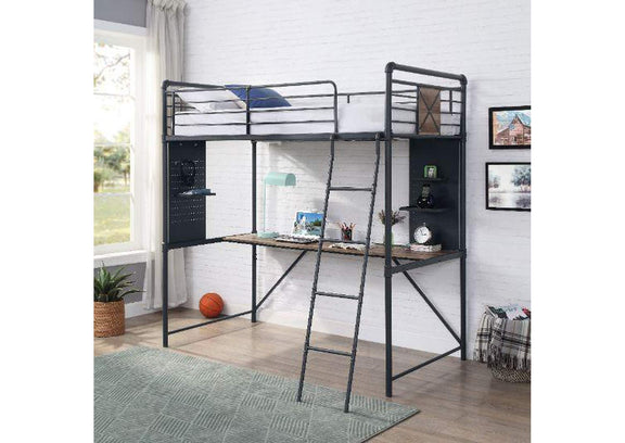 38310 Cordelia Twin Loft Bed with Desk