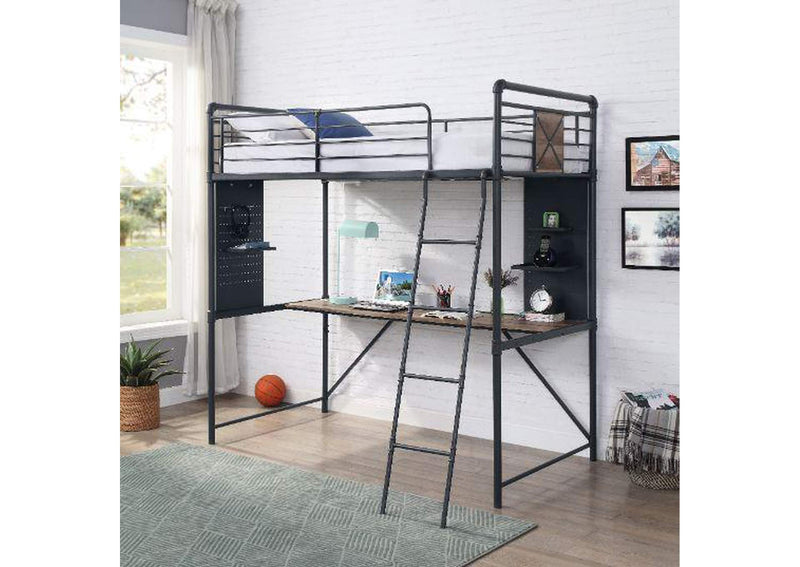 38310 Cordelia Twin Loft Bed with Desk