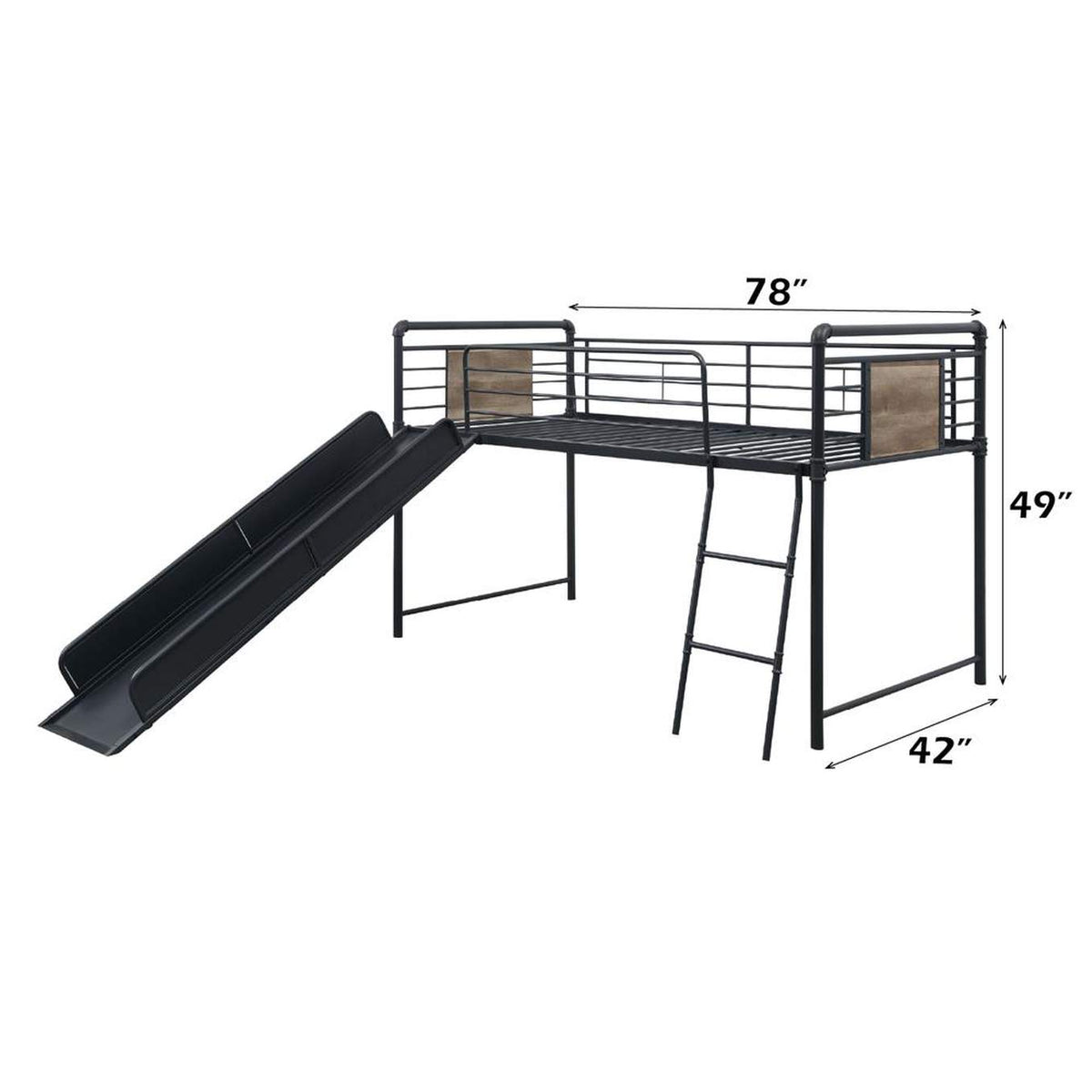 38315 Cordelia Twin Loft Bed with Slide