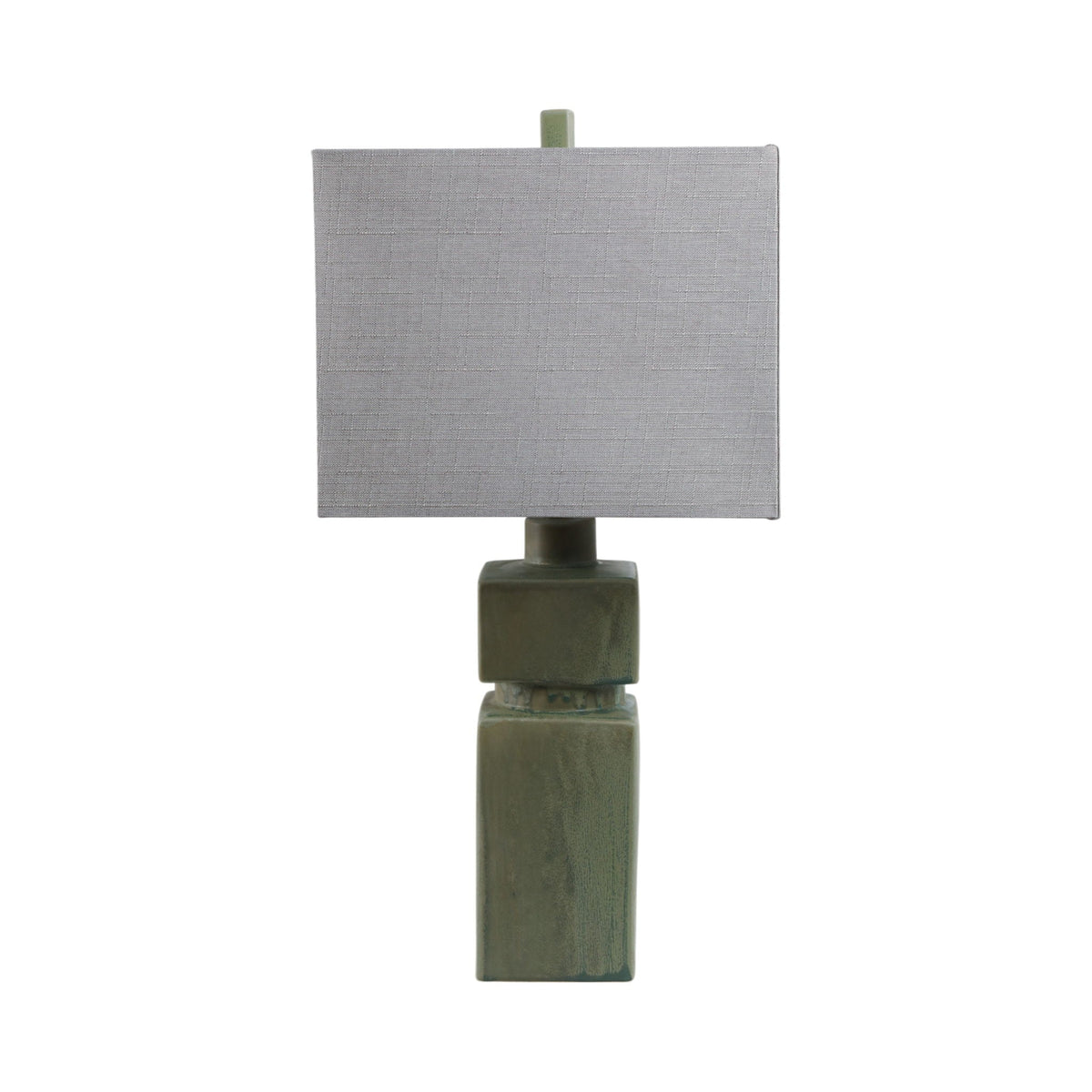 14" x 29" Reactive Finish Table Lamp - Green