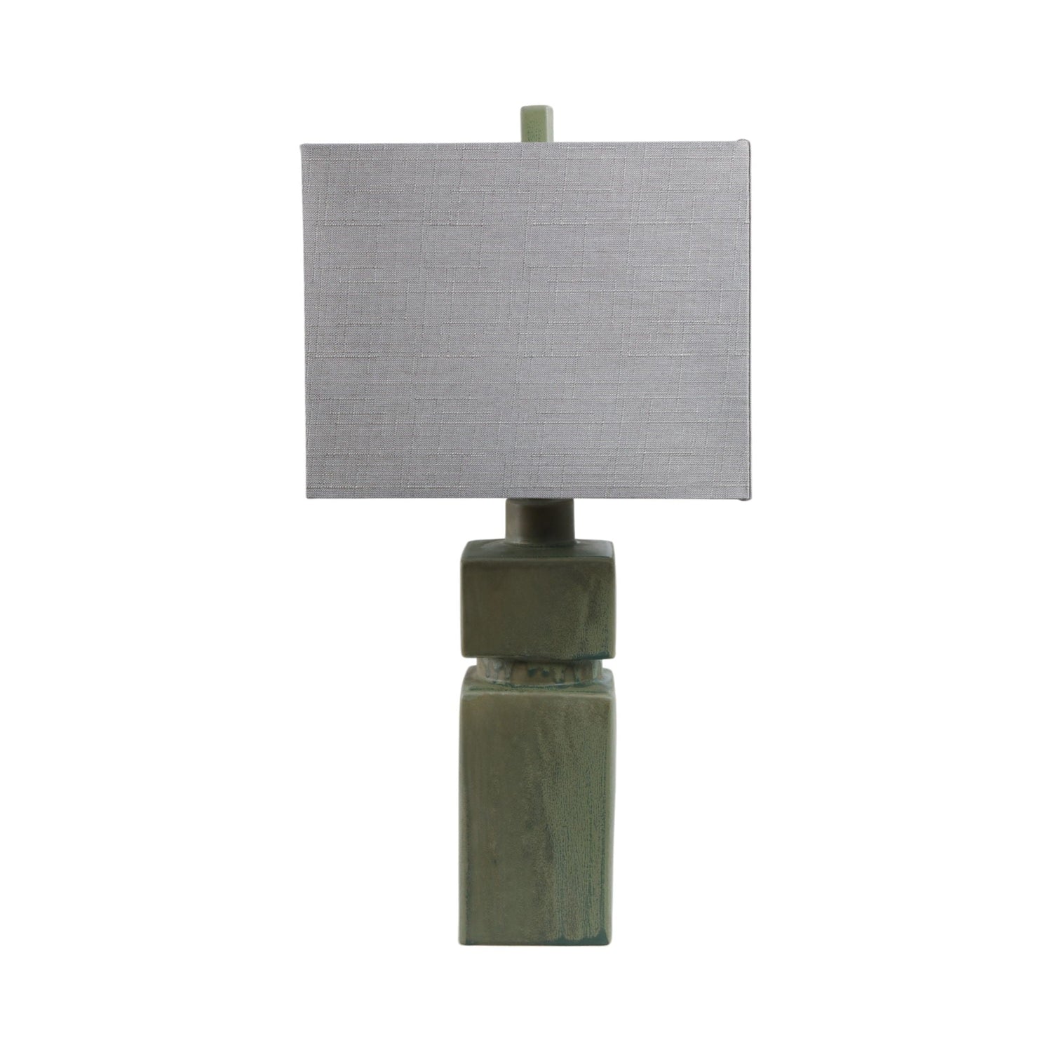 14" x 29" Reactive Finish Table Lamp - Green
