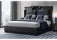 OSCAR-BLACK-KB-N OSCAR BLACK KING BED NO WOOD TRIM