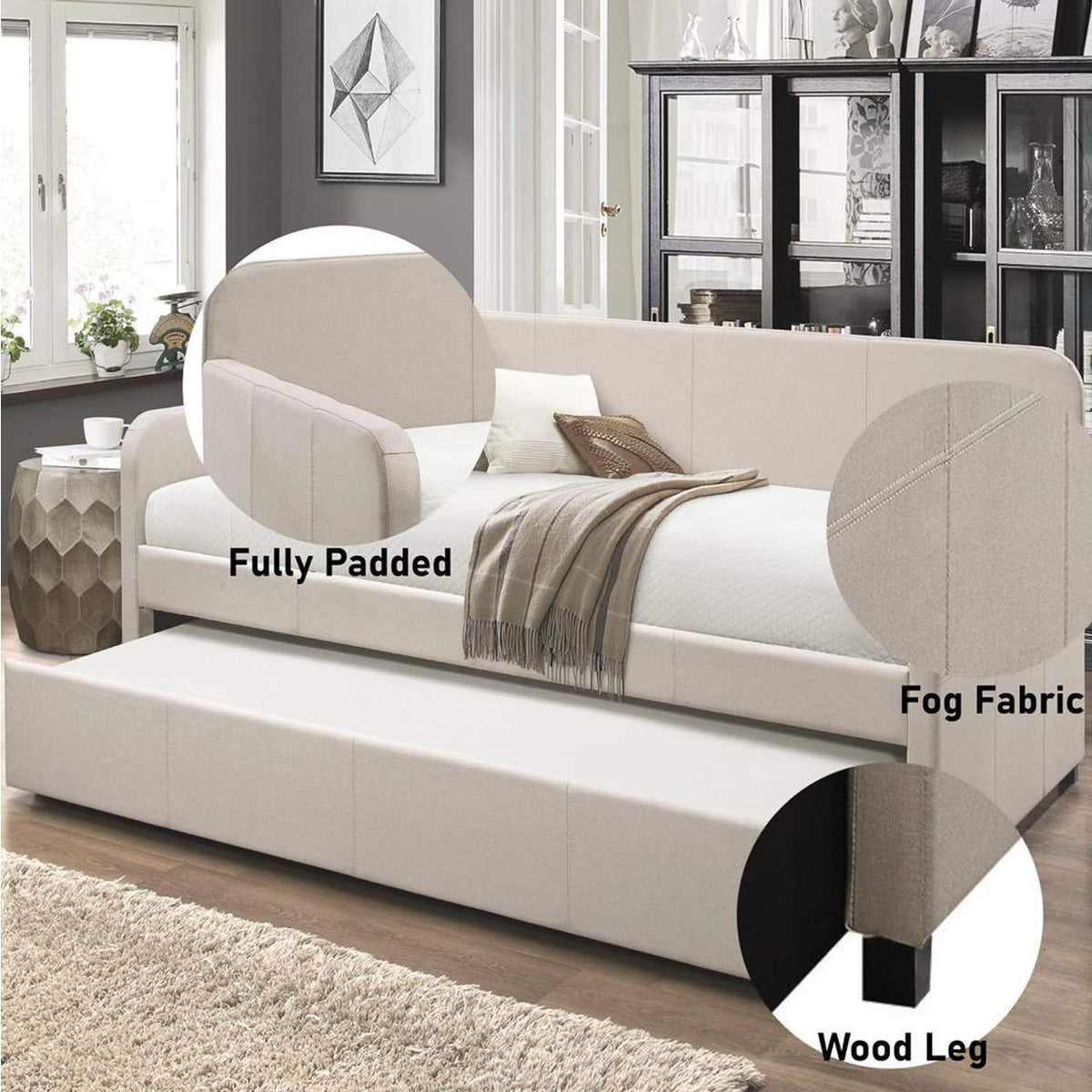 39190 Jagger Daybed with Trundle - Twin
