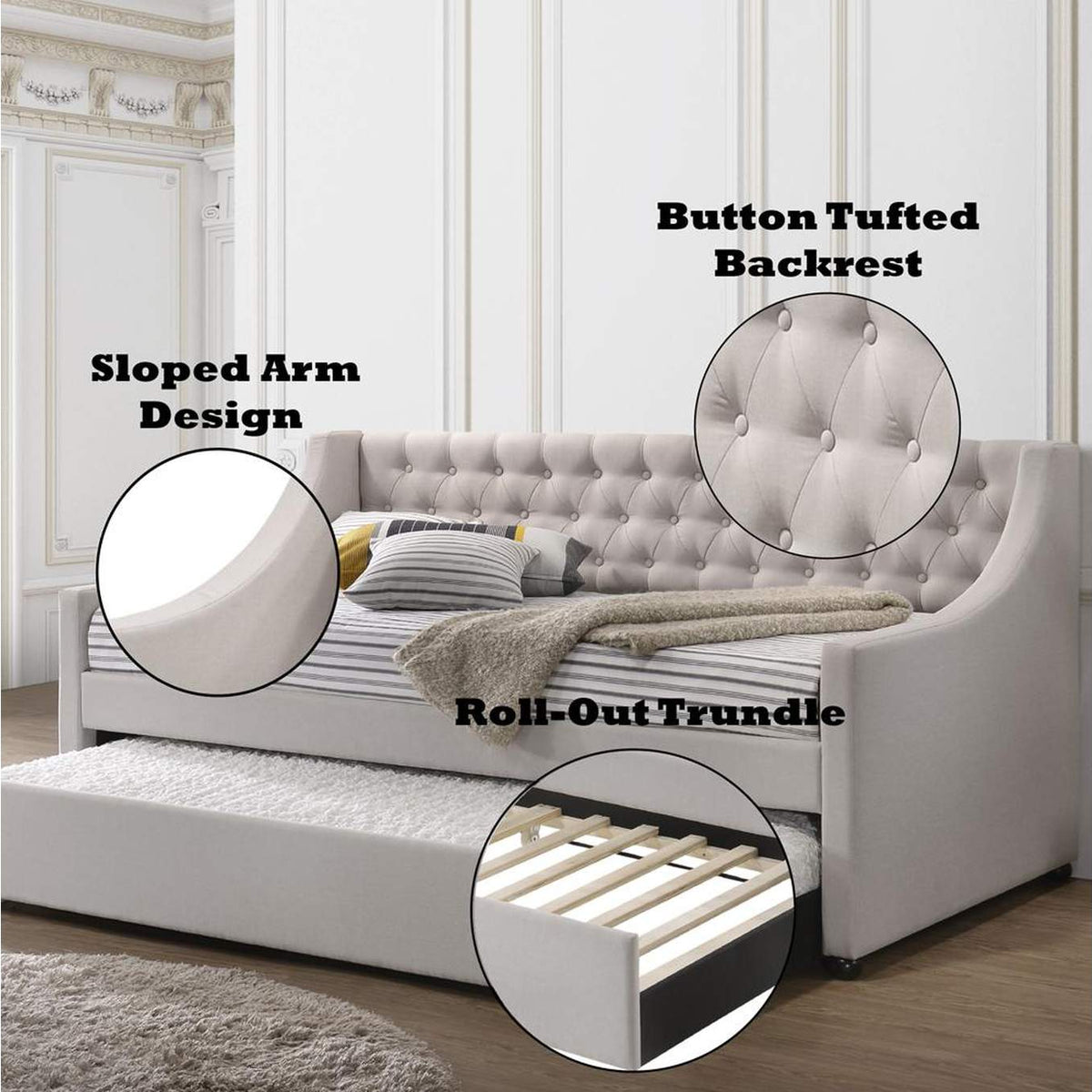 39395 Lianna Daybed with Trundle - Twin