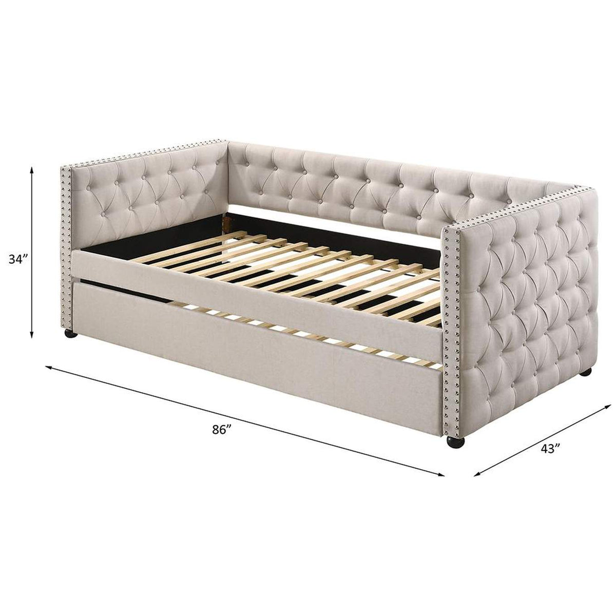 39440 Romona Daybed with Trundle - Twin