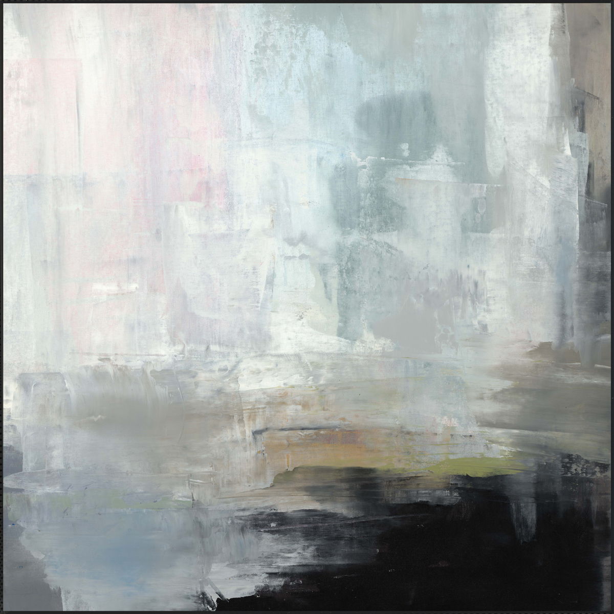 Herrera - 48" x 48" Painting Art By Buddy Whitlock - Blue