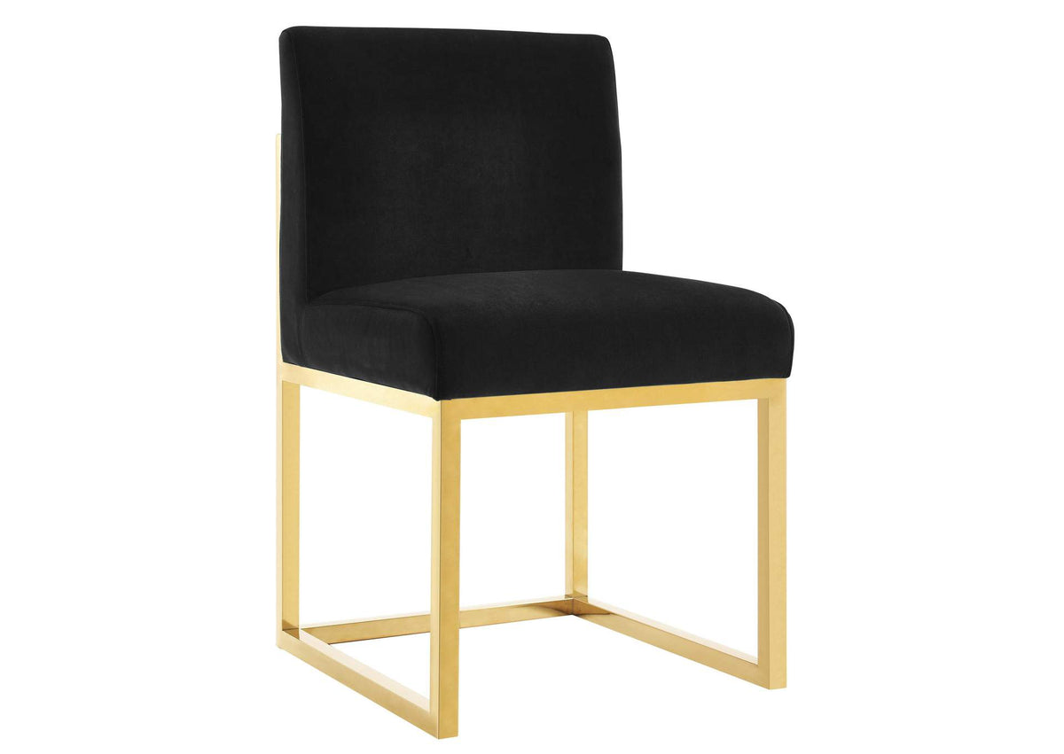 TOV-D68249 Haute Black Velvet Chair