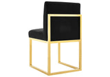 TOV-D68249 Haute Black Velvet Chair