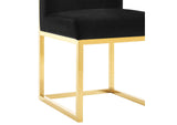 TOV-D68249 Haute Black Velvet Chair