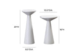 TOV-OC44116 Gianna Concrete Accent Tables - Set of 2