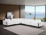 1246 - 8-Piece L-Shaped Modular Power Reclining Sectional With 4 Power Recliners And Power Headrests