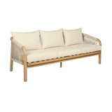 Cypress - Outdoor Patio Sofa - Blonde Eucalyptus / Ivory