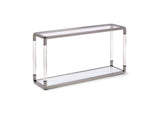 8YW423 Jasper Console Table In Acrylic - White Glass - Pss
